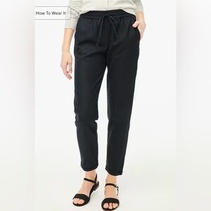 J. Crew Linen-Cotton Blend Drawstring Pant